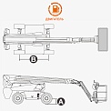 Чертеж Телескопический подъемник Dingli BT22CRT2