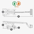 Чертеж Телескопический подъемник AURORA BT24HRT
