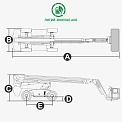 Чертеж Телескопический подъемник Dingli BT30ERT