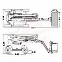 Чертеж Коленчатый подъемник Dingli BA16CRT2