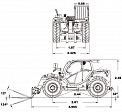 Чертеж Телескопический погрузчик Heli 35THCJ07-QLH (GEN 3)