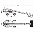 Чертеж Телескопический подъемник Sinoboom TB20J Plus (TB660J Plus)