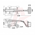 Чертеж Телескопический подъемник Dingli BT18CRT