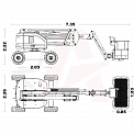 Чертеж Коленчатый подъемник AURORA AB15J