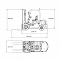 Чертеж Вилочный погрузчик Aurora Forklift FD30T-NGA3, 3т, дизельный