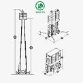 Чертеж Мачтовый подъемник Dingli GTWY14-2100