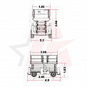Чертеж Ножничный подъемник AURORA SR1323D 