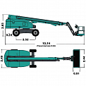 Чертеж Телескопический подъемник SUNWARD SWT22J