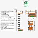 Чертеж Ножничный подъемник Dingli JCPT1012AC