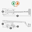 Чертеж Телескопический подъемник Dingli BT26HRT